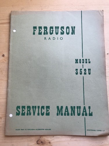 Ferguson service manuals - ferguson,
