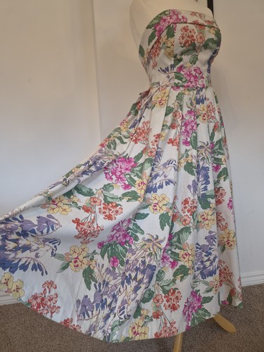 Vtg laura ashley white - ashley, floral