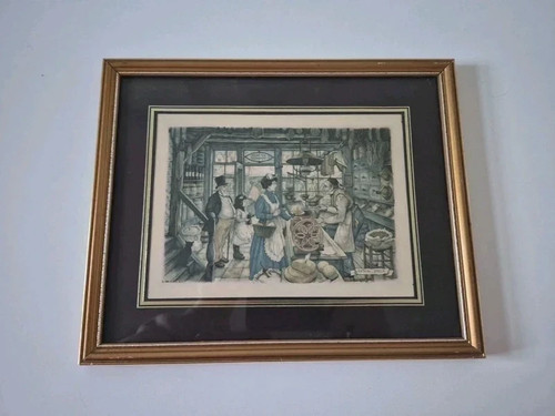 Antique print anton pieck - print,