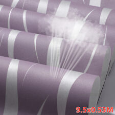 Silver Purple 3D Damask Wave