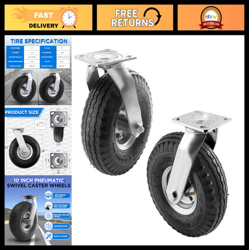 Pack pneumatic swivel - 10",