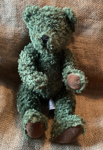Rare green teddy bear - teddy, stuffed