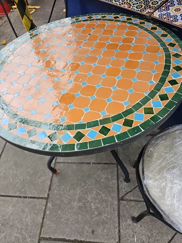 Moroccan zallij table - moroccan,