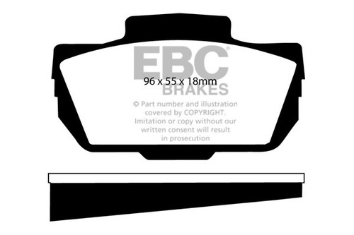 Ebc greenstuff front - front, brake