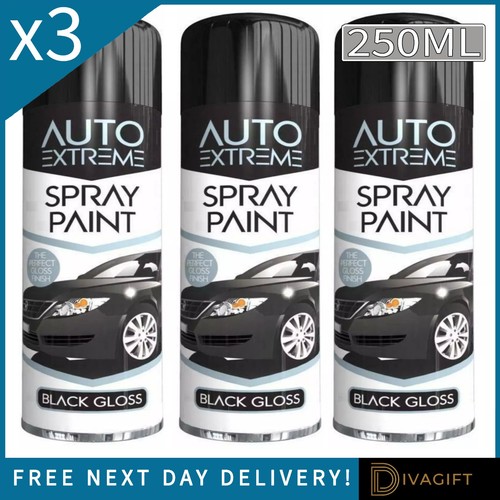 Black gloss aerosol spray - black,
