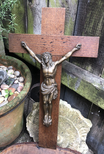 Crucifix antique 1920s - 1920s, french