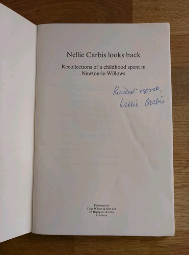 Book signed nellie - signed,