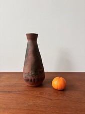 Studio Pottery Brutalist Red