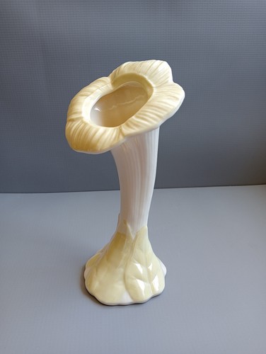 Vintage belleek porcelain vase - vintage,