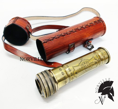 Antique brass kaleidoscope - antique,