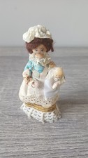 Vintage Wooden Peg Doll Lady