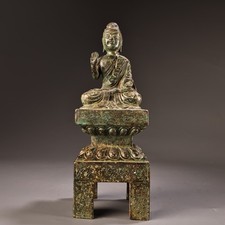 Old Rare bronze high-relief