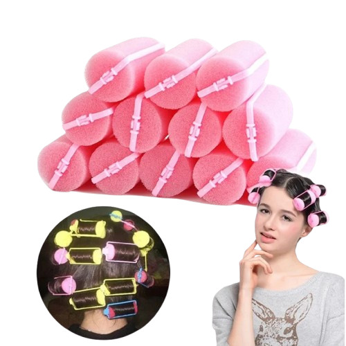 12pcs 70mm foam hair rollers - 70mm,