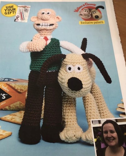 Wallace gromit crochet - wallace,