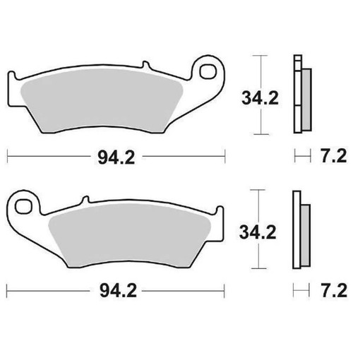 Pair brake pads 694hf 694 - brake,