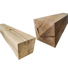 PAR: Solid Oak Post Hardwood. Square Or Pointed 6x6 3ft 900mm Gate Fence