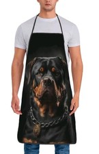 Men Women BBQ Rottie Doggie Style Apron  Novelty Funny Kitchen Chef Cooking 