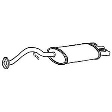 Exhaust Tail Pipe With Back Box for MG ZR 1.8 160 VVC 18K4K 2001-2005 Klarius