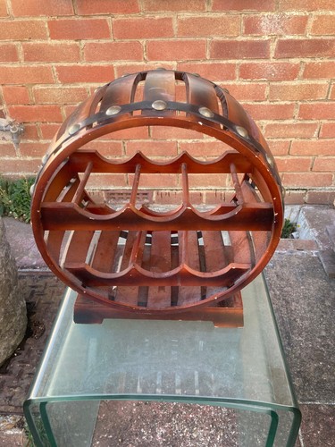 Vintage style barrel wine rack - barrel,