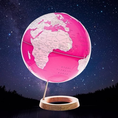 Illuminated world globe 33cm - illuminated,