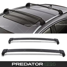 BLACK FULL LENGTH STORAGE CAR ROOF CROSS BARS KIT FOR HONDA CRV CR-V MK4 12-16