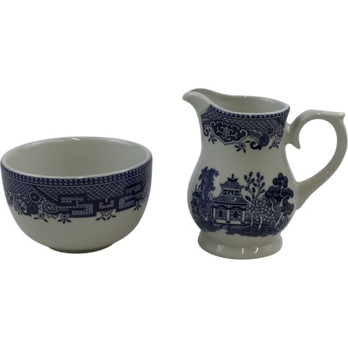Churchill blue willow - blue, ceramic