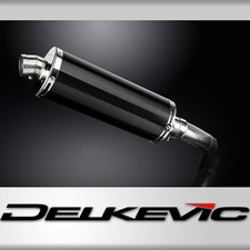 Kawasaki Z900RS 2018-2024 Delkevic Slip On 14" Oval Carbon Exhaust Muffler Kit