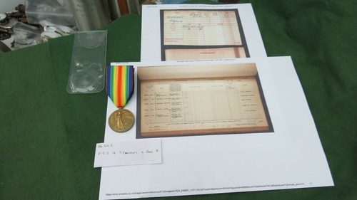 Ww1 victory medal 86545 pte - victory,