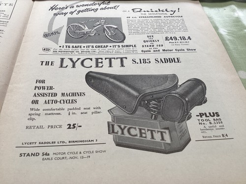 Nsu quickly lycett - lycett, saddle