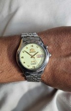 Vintage Orient 3 Crystal  Serviced Watch - Great Condition