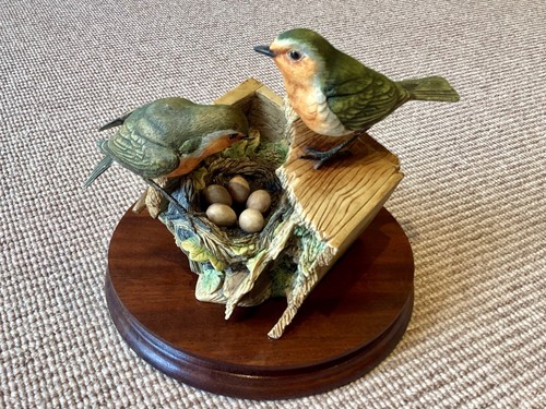 Robins nesting border - robins,
