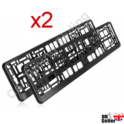 Black number plate - black,