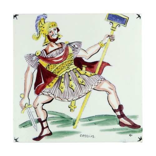 Hand painted carter - hand, tiles