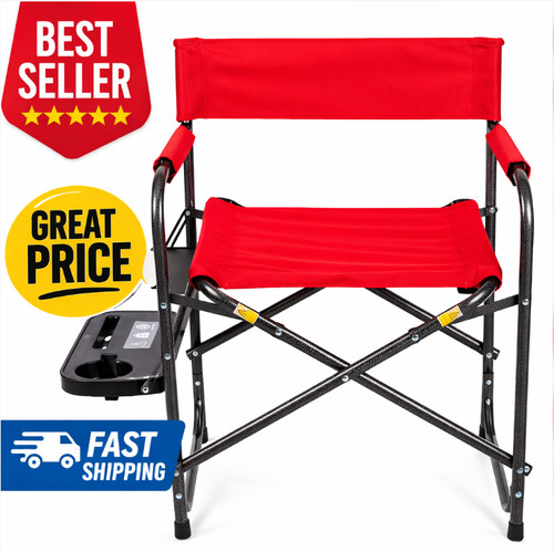 Adult director chair with side - chair,