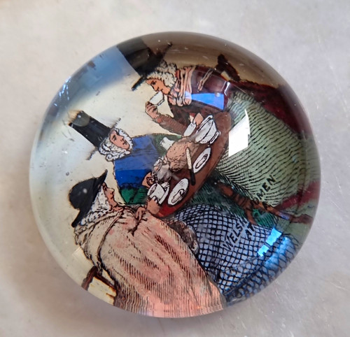Glass dome paperweight - glass,