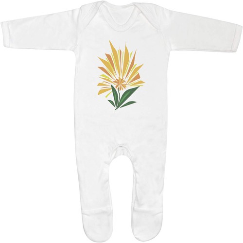 Flower bloom baby romper - 'flower,