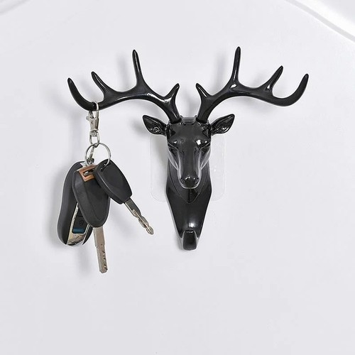 Deer head hook wall - wall, mounted