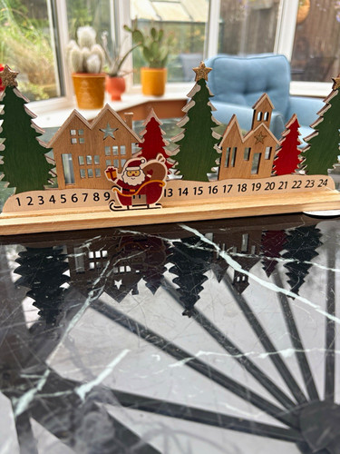Wooden christmas advent - wooden,