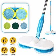 Electric Floating Mop Rechargeable Mop Cordless Floor Cleaner With Cleaning Pads