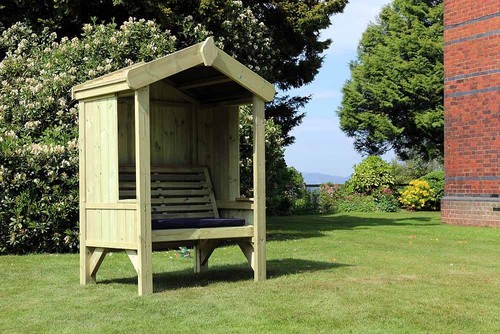 Garden arbour sits wooden - arbour, 2,