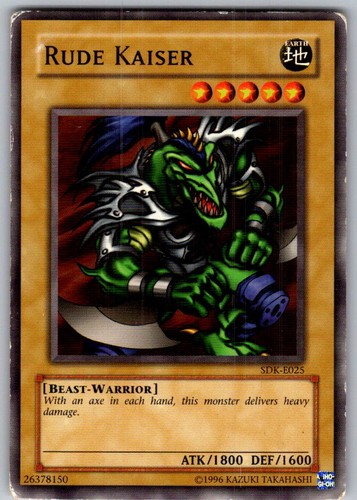 Yugioh rude kaiser - rude, sdk-027