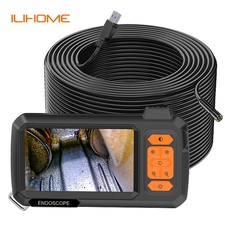4.3" Endoscope Camera Screen Rigid Cable LED Lens USB Borescope Pipe Inspection