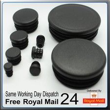 Round Plastic End Caps Tube Inserts Blanking Plugs Bungs for steel tubing Pipe