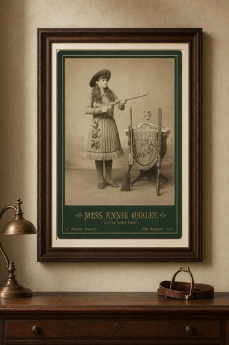 Annie oakley cabinet card - annie,