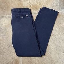 Meyer Rio Men’s Trousers Navy Blue W34 L32 Navy Blue Cotton Chino Slim
