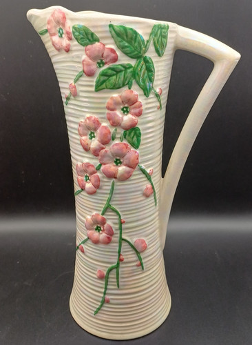 Maling pottery blossom jug - pottery,
