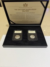 UK Cased & Slabbed D-Day WWII