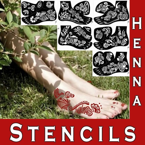 Hand mehndi henna stencils - mehndi,