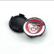 Set of 4 Red Jaguar Logo 58mm