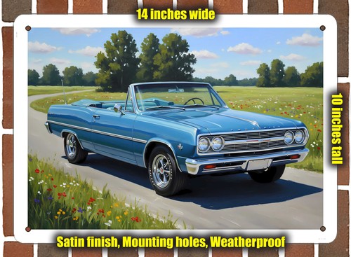 Metal sign 1965 chevrolet - metal,